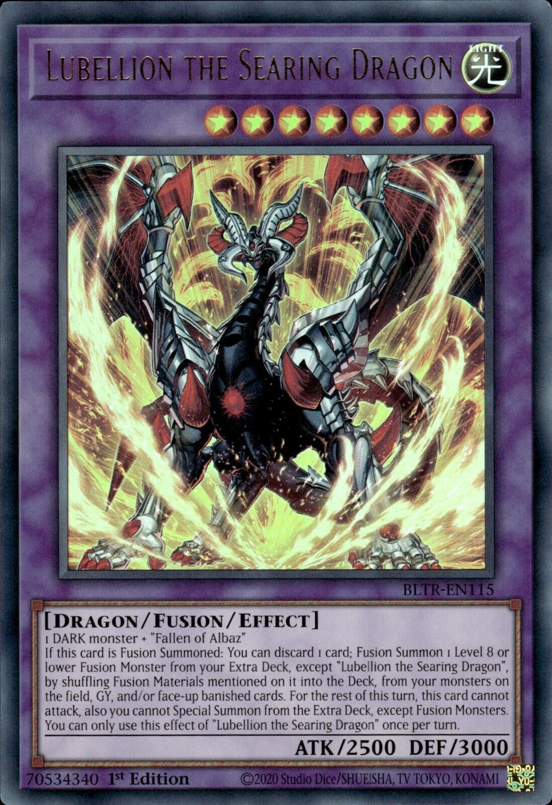 Image for Lubellion the Searing Dragon (BLTR-EN115) (BLTR) - YuGiOh