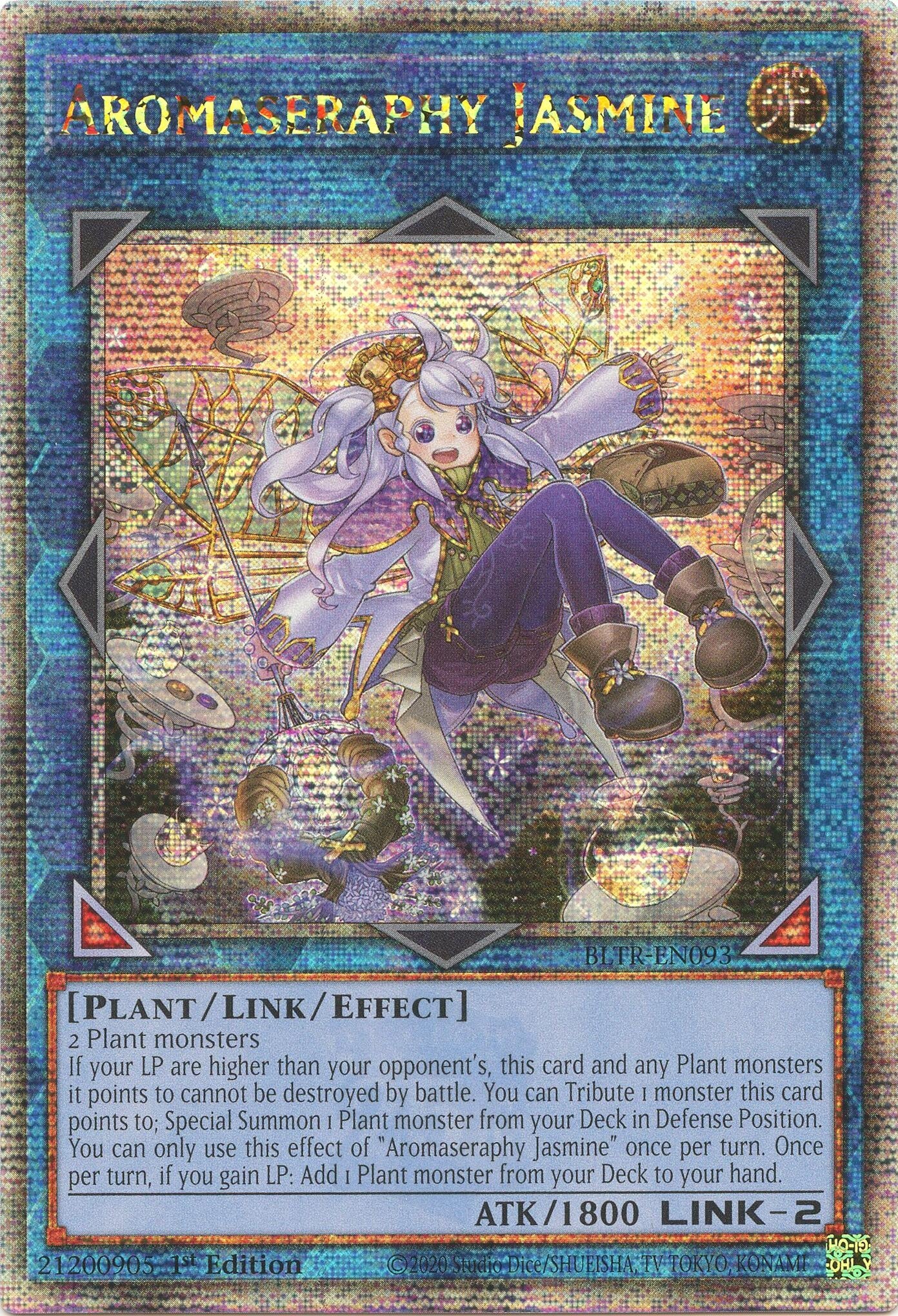 Aromaseraphy Jasmine (Quarter Century Secret Rare) (BLTR-EN093) (BLTR)