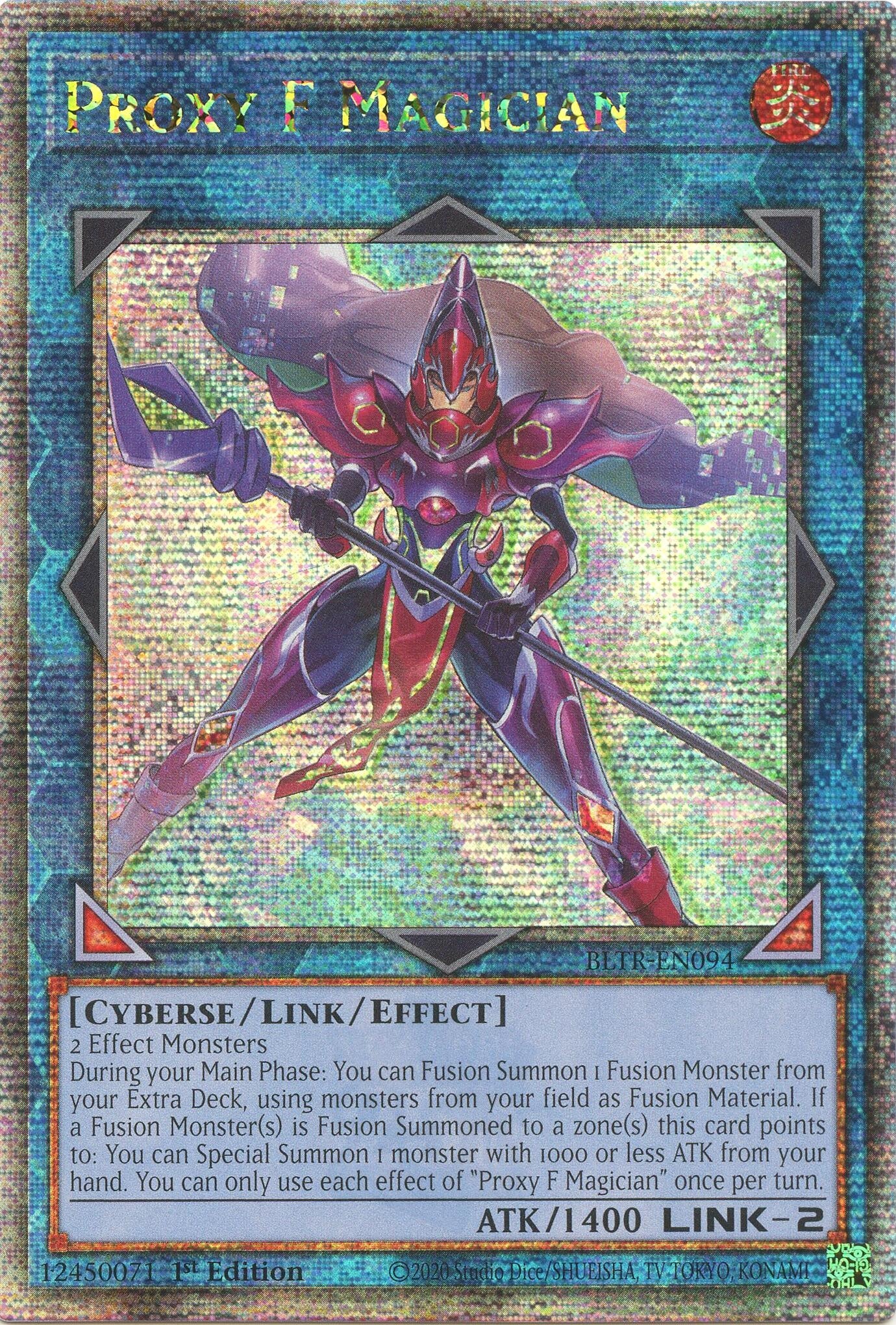 Image for Proxy F Magician (Quarter Century Secret Rare) (BLTR-EN094) (BLTR) - YuGiOh