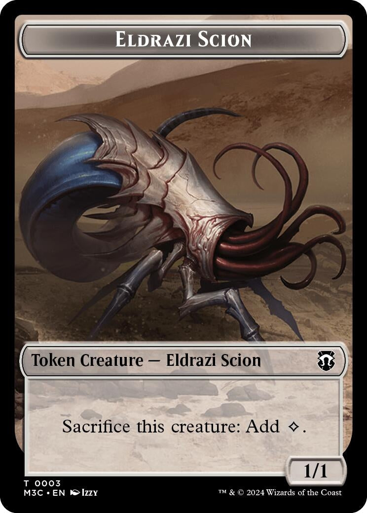 Image for Eldrazi Scion (Ripple Foil) // Eldrazi Spawn Double-Sided Token (3 // 2) (Modern Horizons 3) - Magic: The Gathering