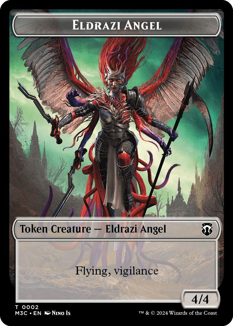 Image for Eldrazi Angel (Ripple Foil) // Copy Double-Sided Token (2 // 1) (Modern Horizons 3) - Magic: The Gathering