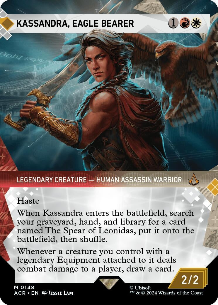 Image for Kassandra, Eagle Bearer (Showcase) (148) (Universes Beyond: Assassin's Creed) - Magic: The Gathering