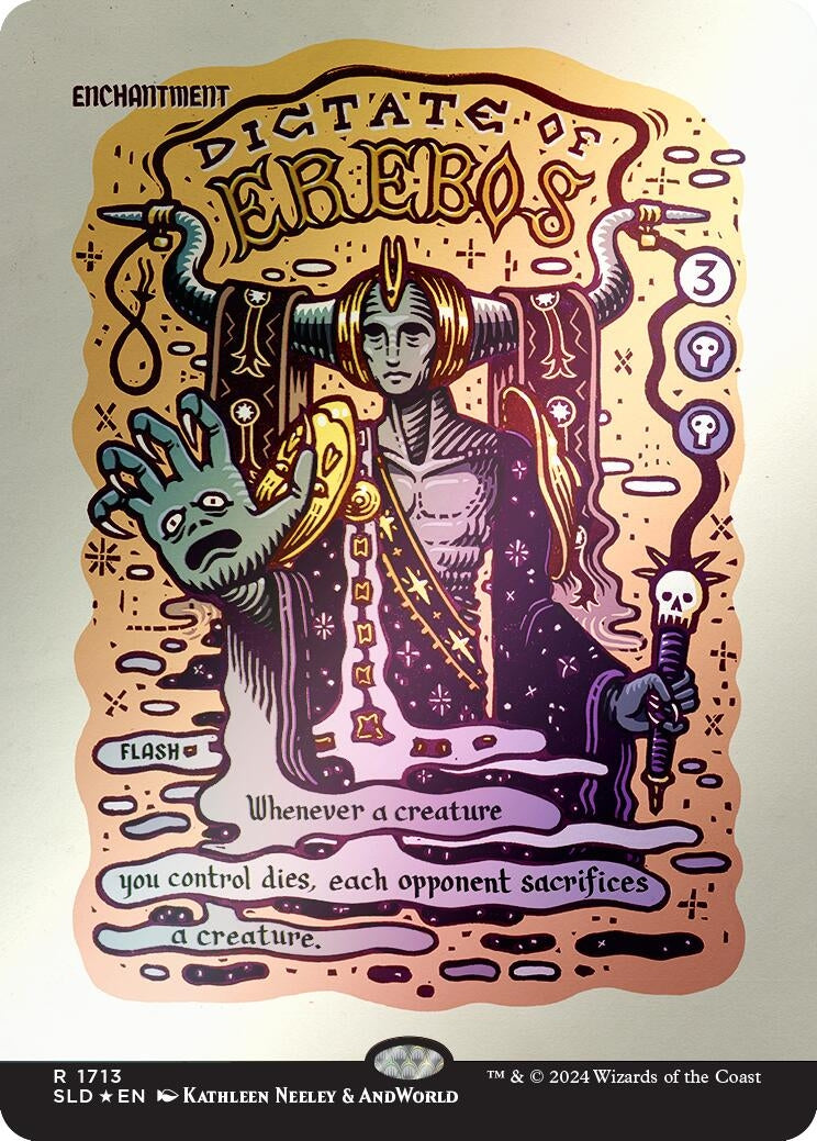 Image for Dictate of Erebos (Rainbow Foil) (1713) (Secret Lair Drop Series) - Magic: The Gathering