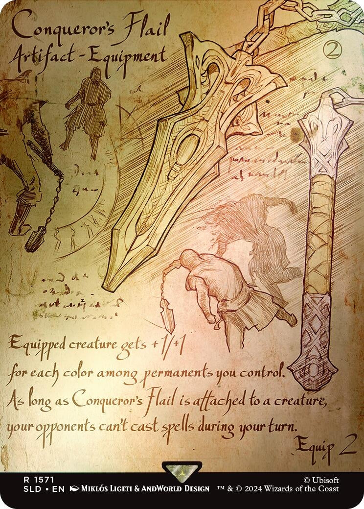 Image for Conqueror's Flail (Rainbow Foil) (1571) (Secret Lair Drop Series) - Magic: The Gathering