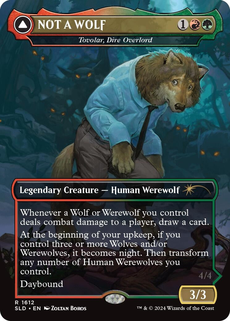 Image for NOT A WOLF - Tovolar, Dire Overlord (1612) (Secret Lair Drop Series) - Magic: The Gathering