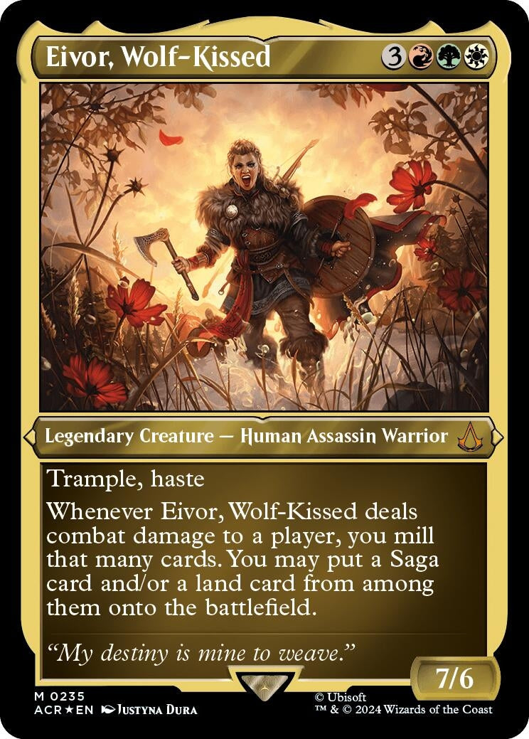 Image for Eivor, Wolf-Kissed (Foil Etched) (235) (Universes Beyond: Assassin's Creed) - Magic: The Gathering