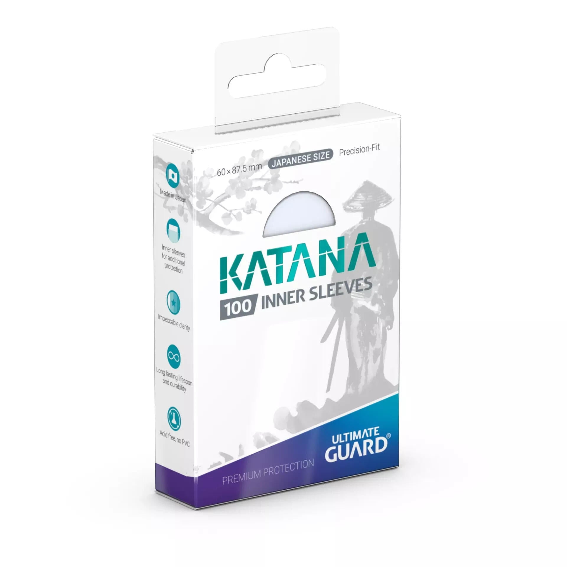 Image for Katana Small Size Precision-Fit Inner Sleeves - Clear (100-Pack) - Card Sleeves