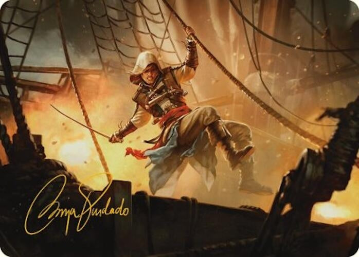 Image for Edward Kenway Art Card (Gold-Stamped Signature) (5) (Universes Beyond: Assassin's Creed) - Magic: The Gathering