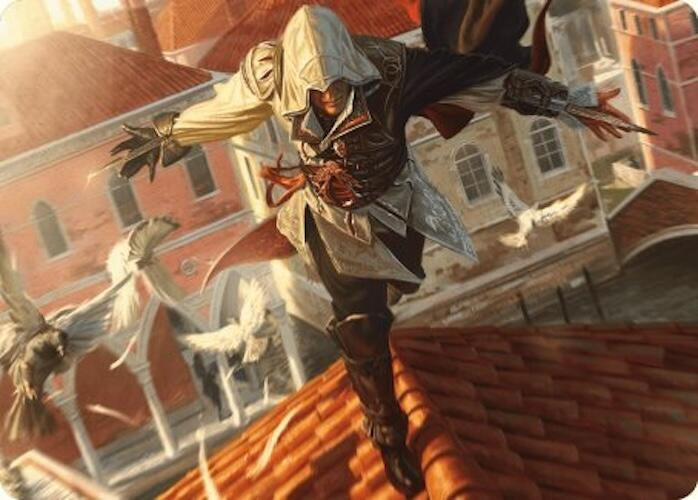 Image for Ezio, Blade of Vengeance Art Card (19) (Universes Beyond: Assassin's Creed) - Magic: The Gathering