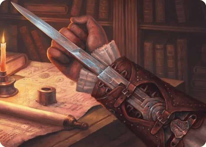 Image for Hidden Blade Art Card (9) (Universes Beyond: Assassin's Creed) - Magic: The Gathering