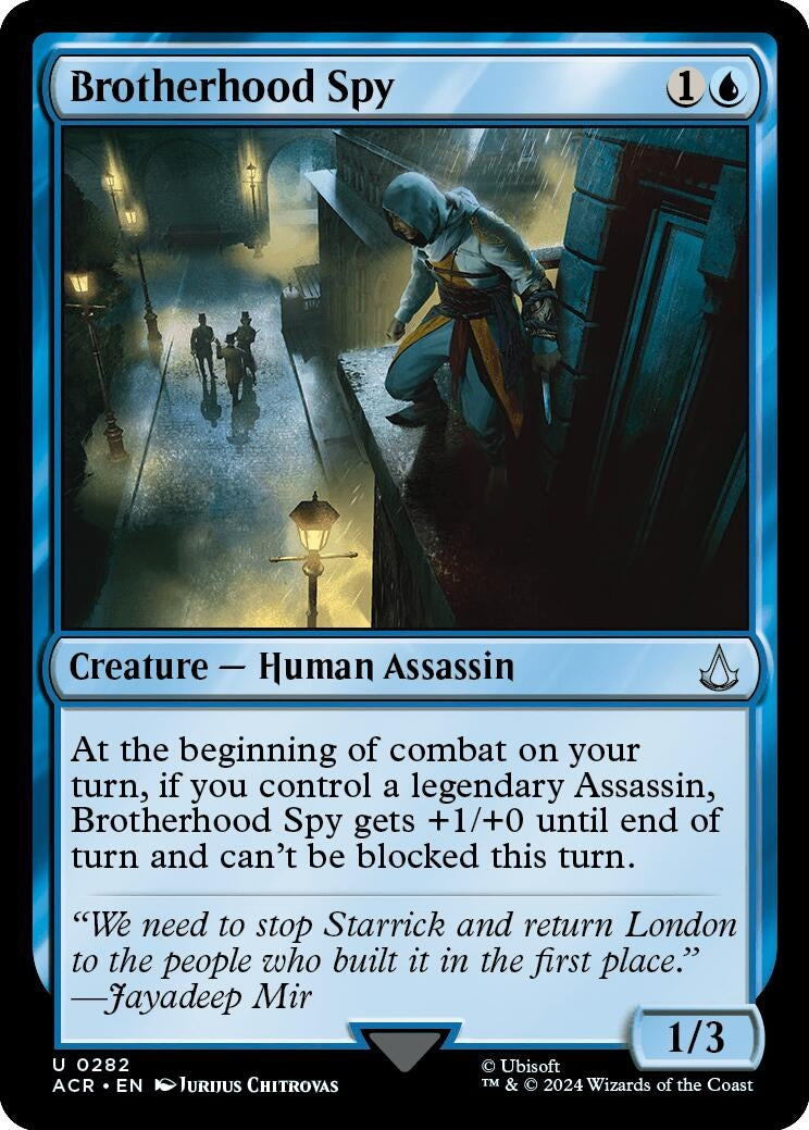Image for Brotherhood Spy (282) (Universes Beyond: Assassin's Creed) - Magic: The Gathering