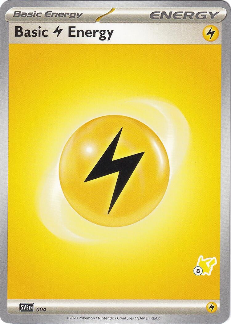 Image for Basic Lightning Energy - Pikachu 8 (004) (BA24) - Pokemon