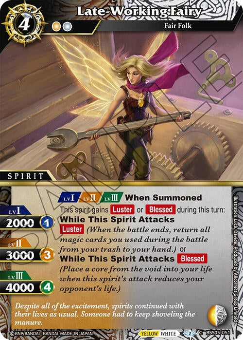 Image for Late-Working Fairy (BSS05-051) (Strangers in the Sky) - Battle Spirits Saga