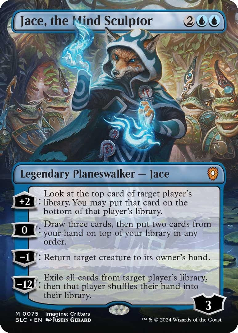Image for Jace, the Mind Sculptor (Borderless) (75) (Bloomburrow) - Magic: The Gathering