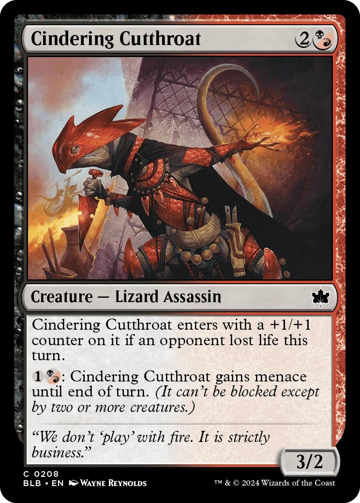 Image for Cindering Cutthroat (208) (Bloomburrow) - Magic: The Gathering