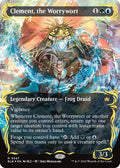 Image for Clement, the Worrywort (Borderless) (Raised Foil) (347) (Bloomburrow) - Magic: The Gathering