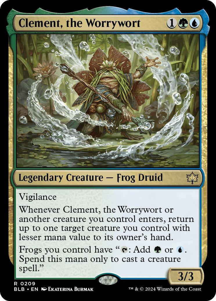 Image for Clement, the Worrywort (209) (Bloomburrow) - Magic: The Gathering