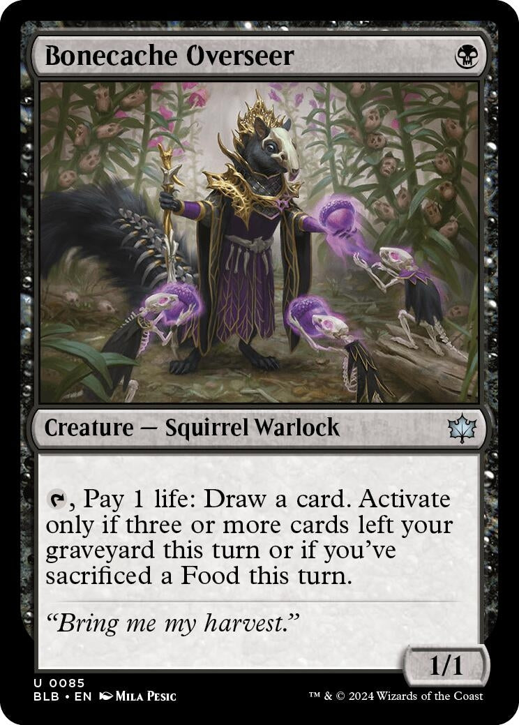 Image for Bonecache Overseer (85) (Bloomburrow) - Magic: The Gathering