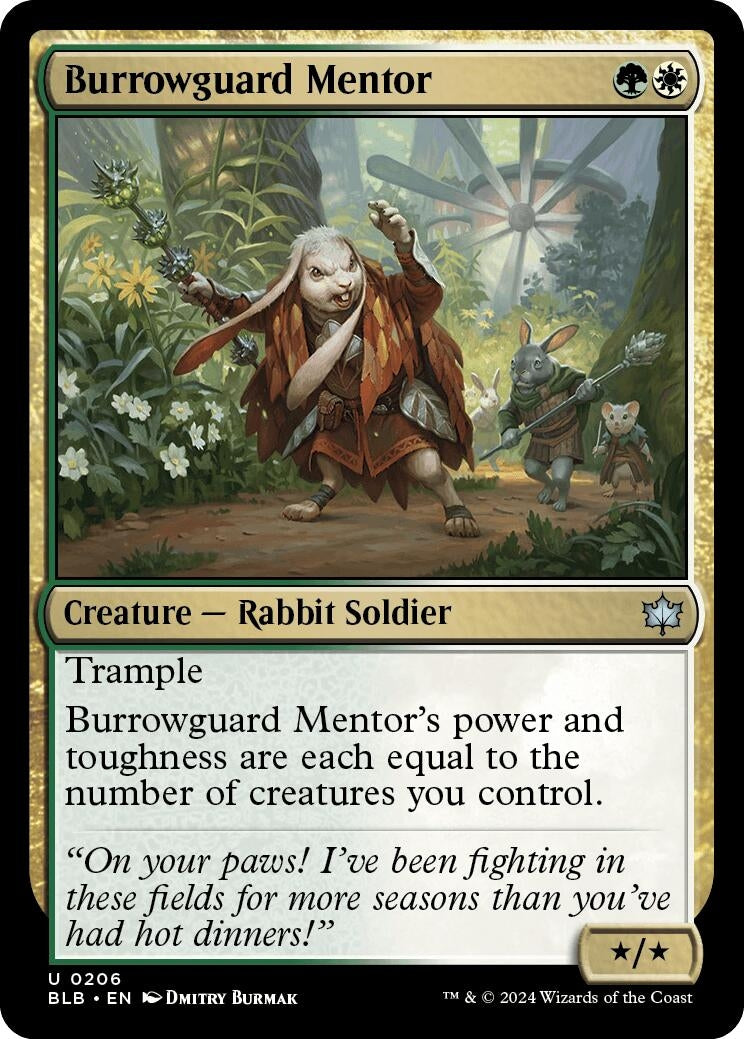 Image for Burrowguard Mentor (206) (Bloomburrow) - Magic: The Gathering
