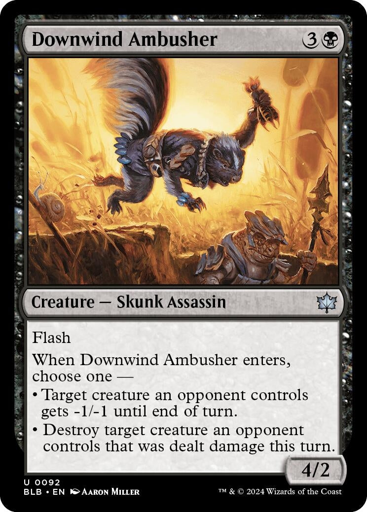 Image for Downwind Ambusher (92) (Bloomburrow) - Magic: The Gathering