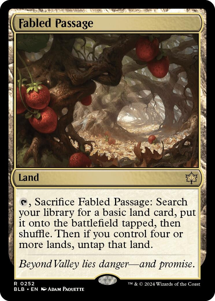 Image for Fabled Passage (252) (Bloomburrow) - Magic: The Gathering