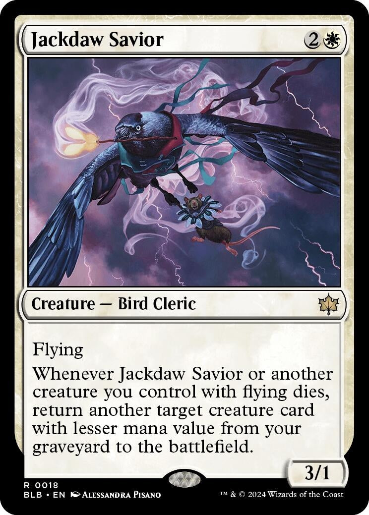 Image for Jackdaw Savior (18) (Bloomburrow) - Magic: The Gathering