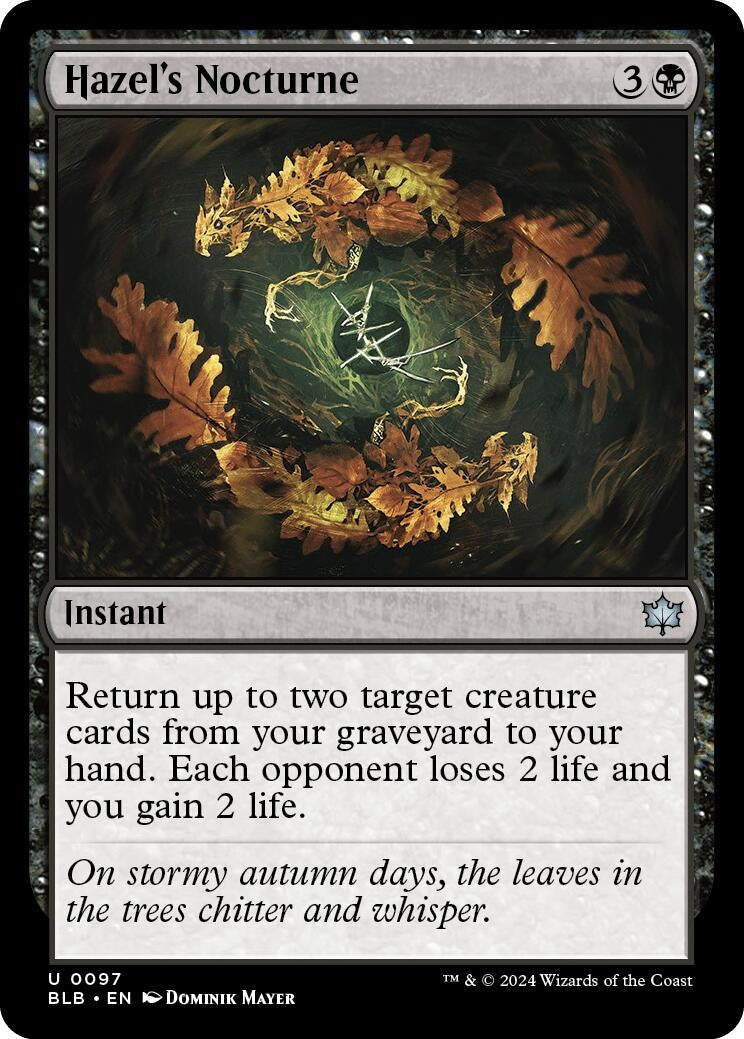 Image for Hazel's Nocturne (97) (Bloomburrow) - Magic: The Gathering
