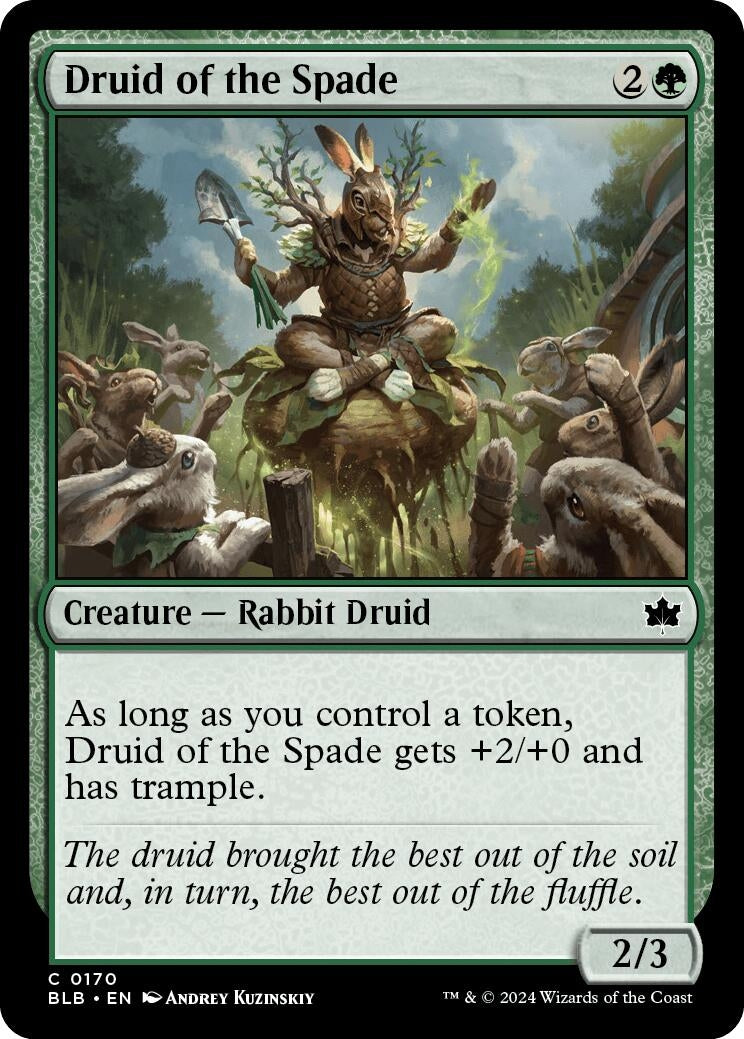 Image for Druid of the Spade (170) (Bloomburrow) - Magic: The Gathering