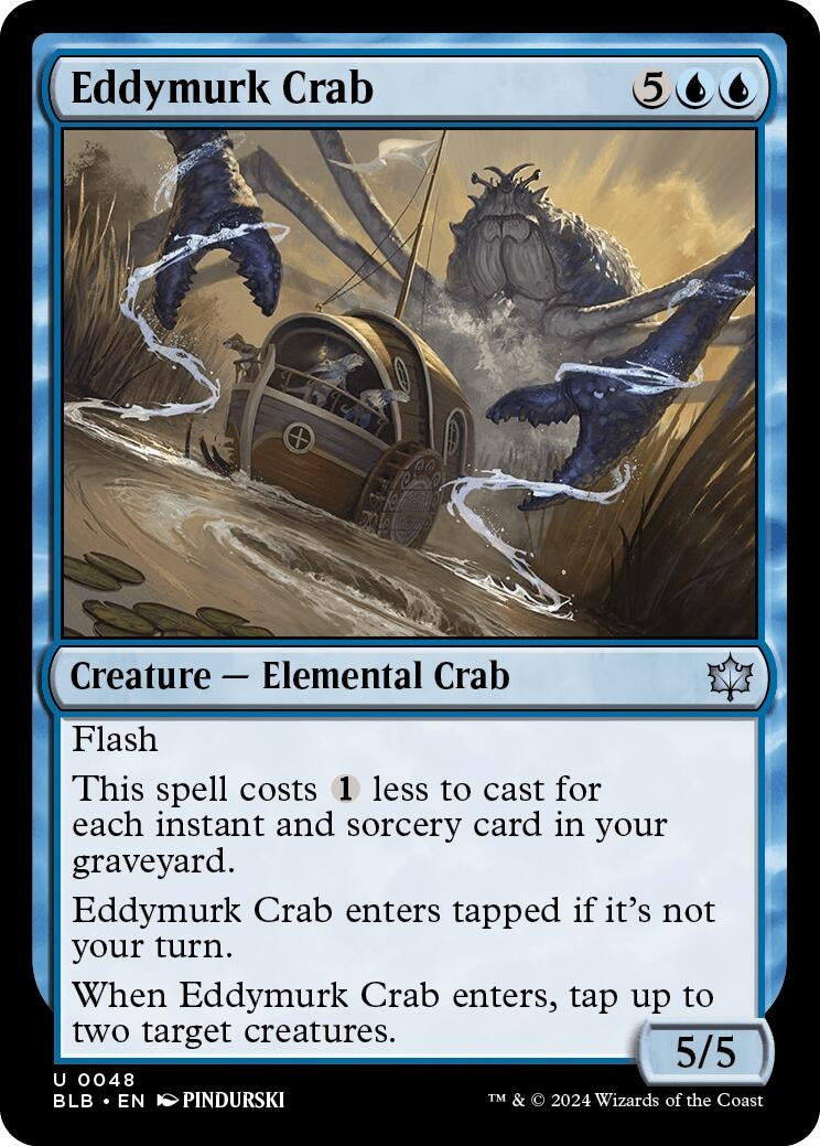 Image for Eddymurk Crab (48) (Bloomburrow) - Magic: The Gathering