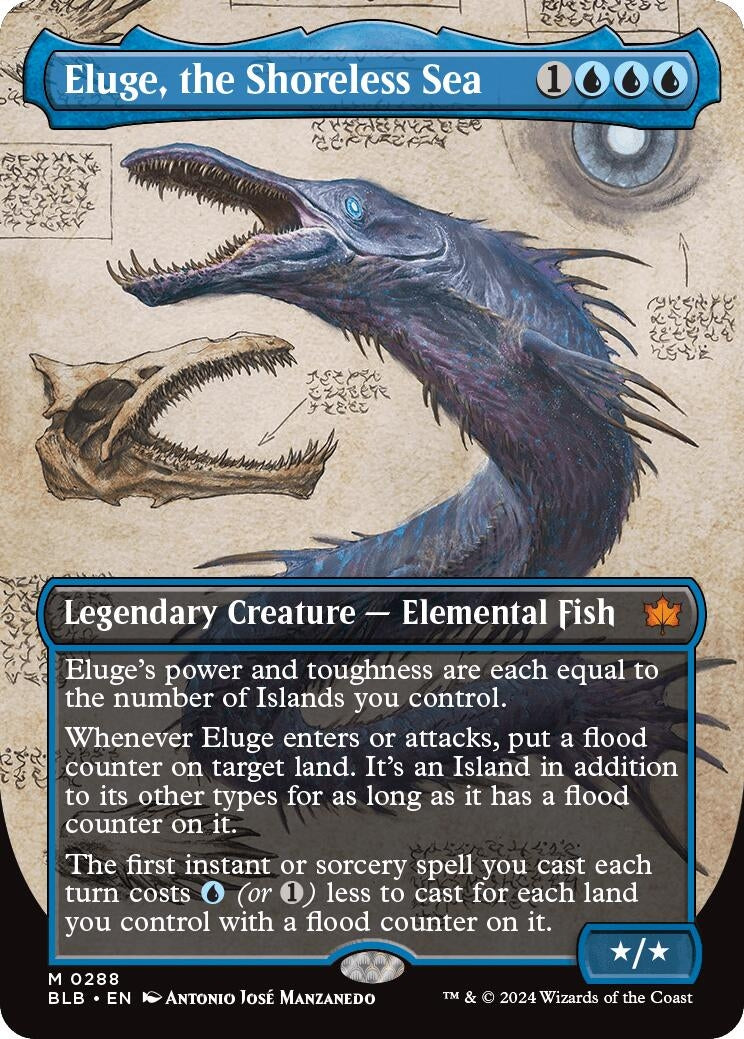 Image for Eluge, the Shoreless Sea (Borderless) (288) (Bloomburrow) - Magic: The Gathering