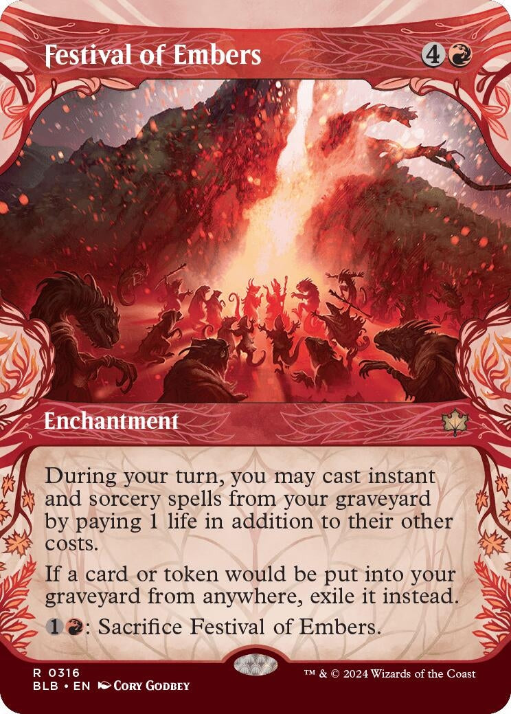 Image for Festival of Embers (Showcase) (316) (Bloomburrow) - Magic: The Gathering