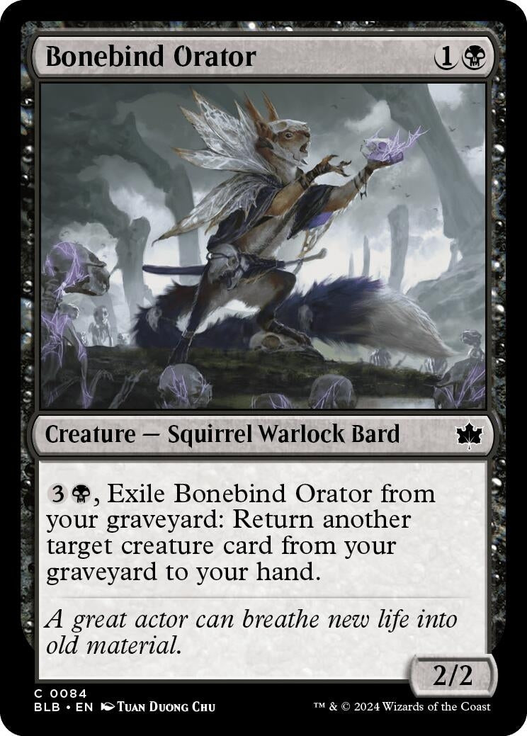 Image for Bonebind Orator (84) (Bloomburrow) - Magic: The Gathering