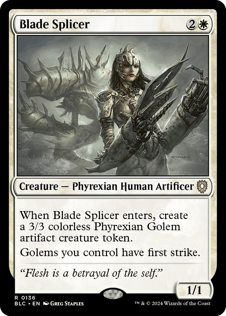 Image for Blade Splicer (136) (Bloomburrow) - Magic: The Gathering