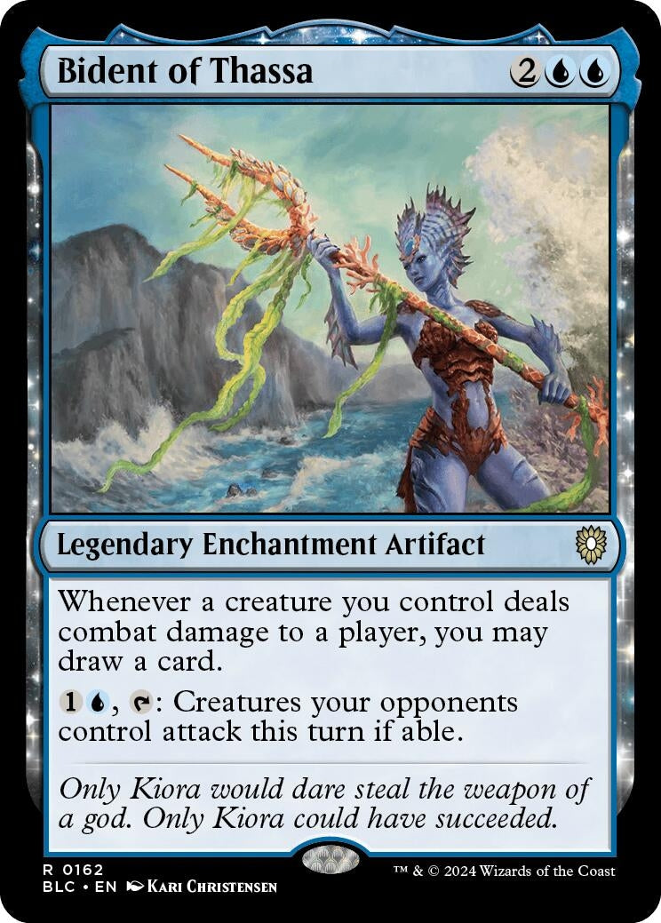 Image for Bident of Thassa (162) (Bloomburrow) - Magic: The Gathering