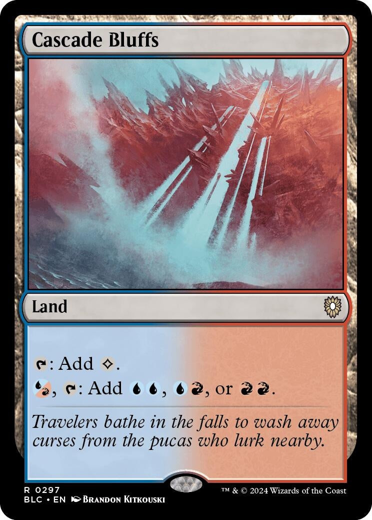 Image for Cascade Bluffs (297) (Bloomburrow) - Magic: The Gathering