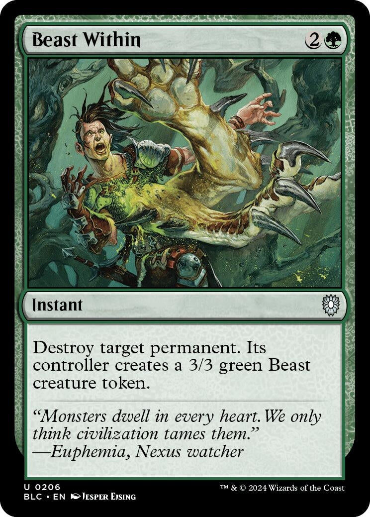 Image for Beast Within (206) (Bloomburrow) - Magic: The Gathering