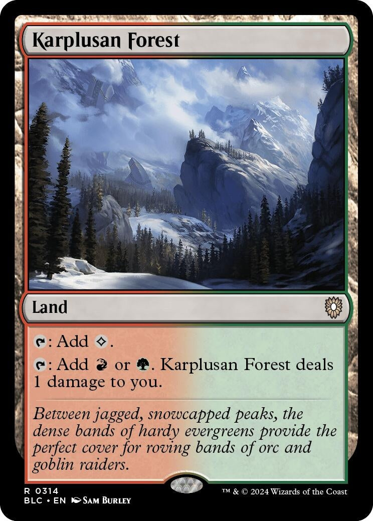 Image for Karplusan Forest (314) (Bloomburrow) - Magic: The Gathering