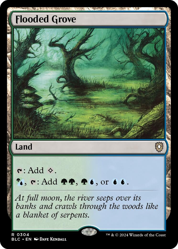 Image for Flooded Grove (304) (Bloomburrow) - Magic: The Gathering