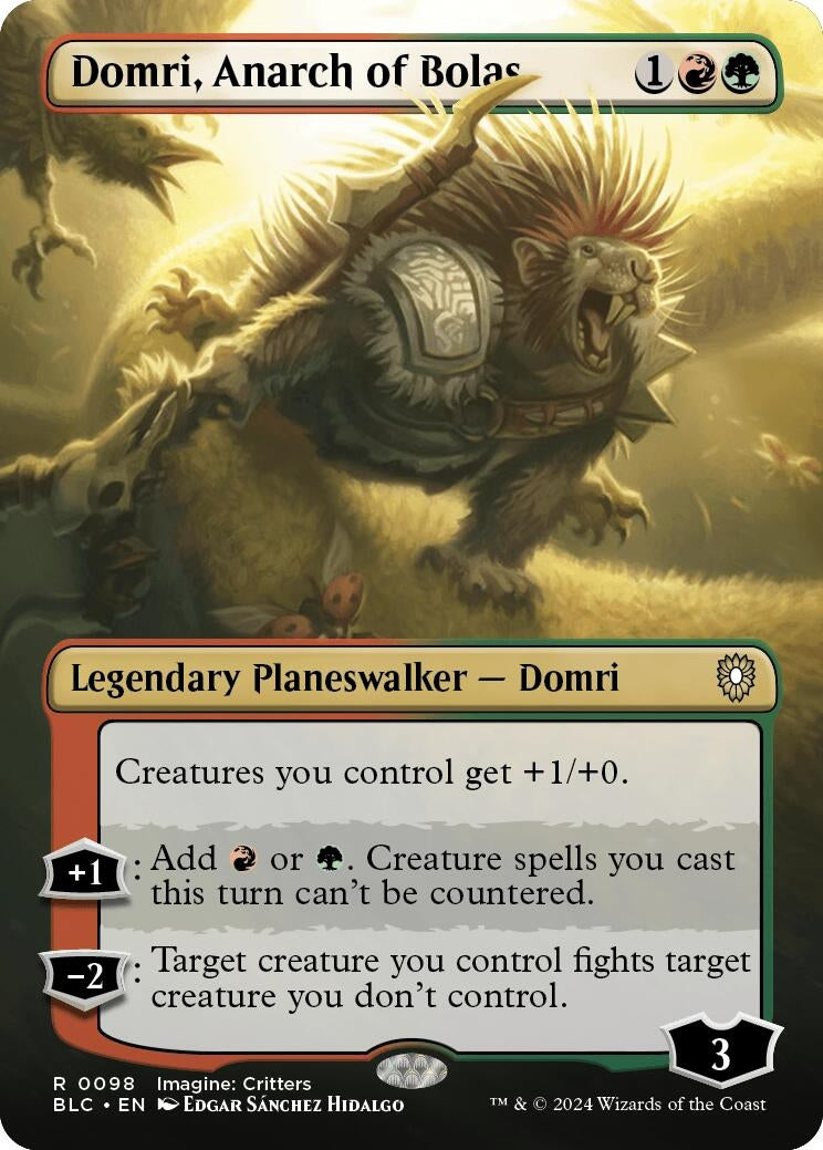 Image for Domri, Anarch of Bolas (Borderless) (98) (Bloomburrow) - Magic: The Gathering