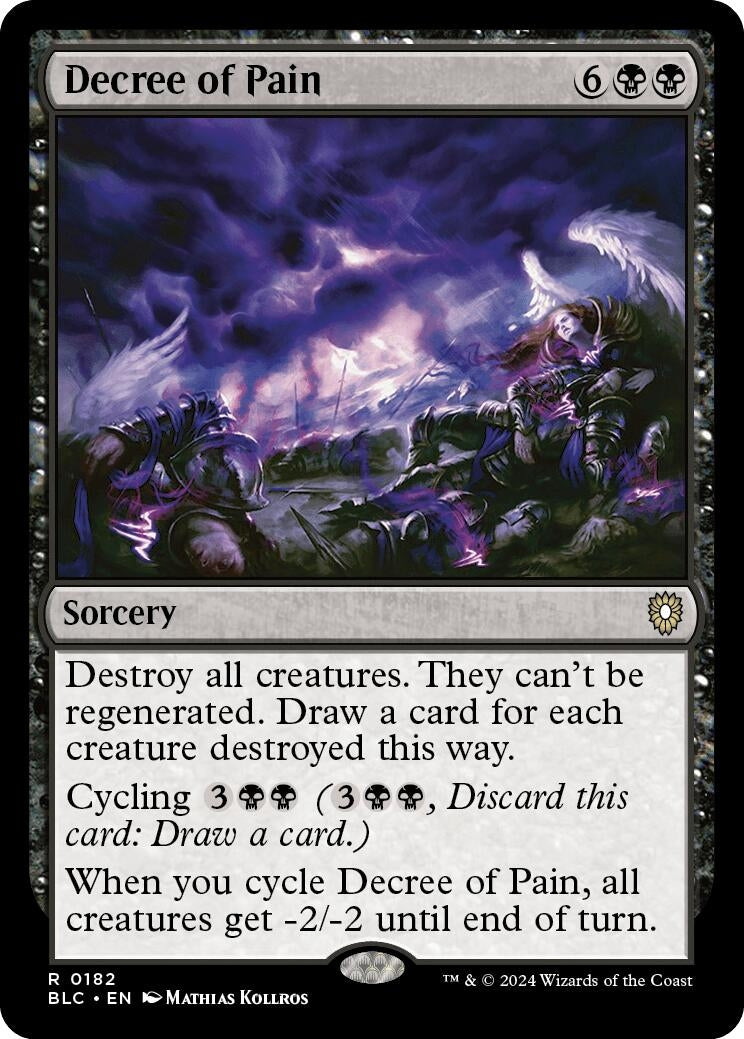 Image for Decree of Pain (182) (Bloomburrow) - Magic: The Gathering