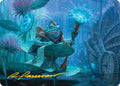 Image for Dour Port-Mage Art Card (Gold-Stamped Signature) (5) (Bloomburrow) - Magic: The Gathering
