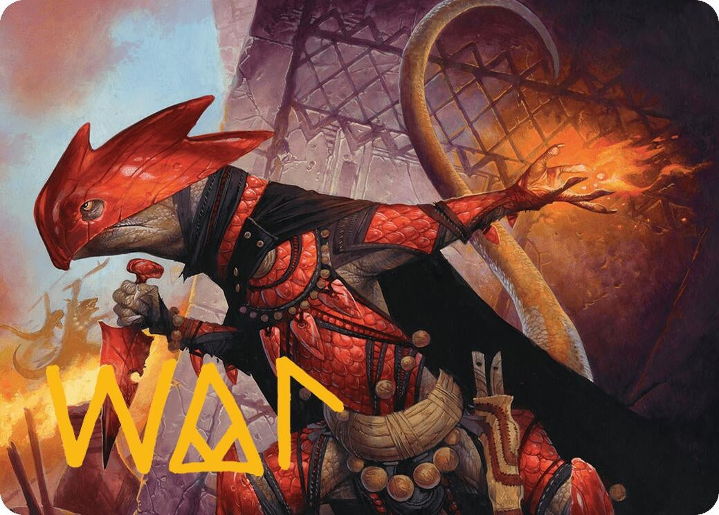 Image for Cindering Cutthroat Art Card (Gold-Stamped Signature) (26) (Bloomburrow) - Magic: The Gathering