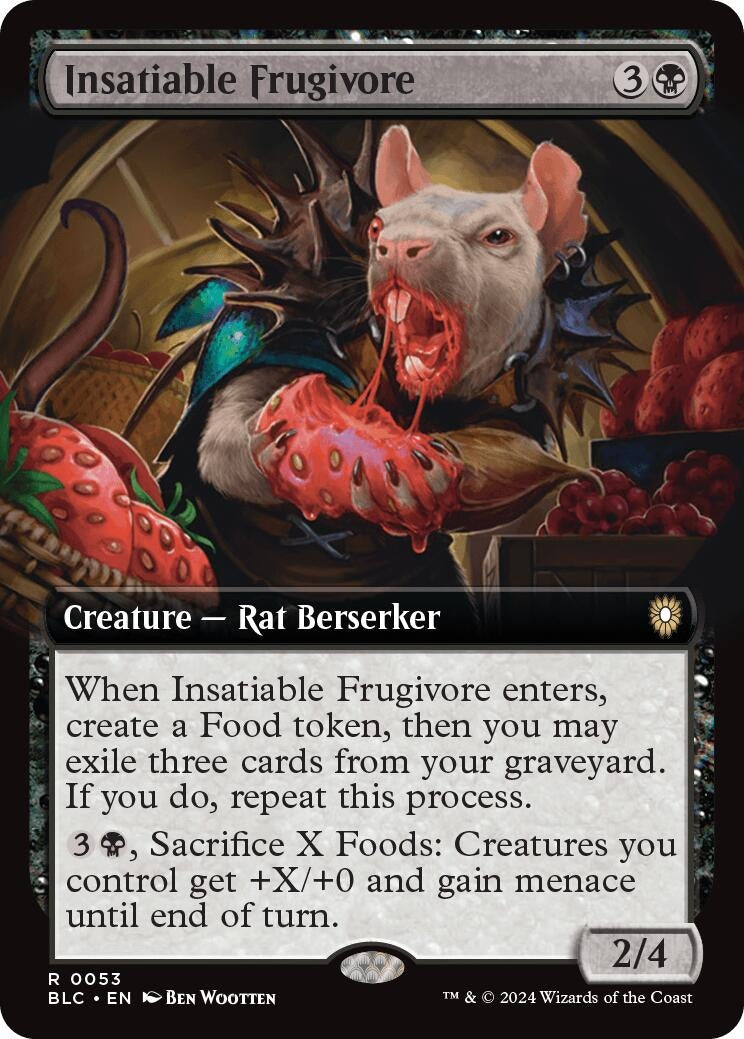 Image for Insatiable Frugivore (Extended Art) (53) (Bloomburrow) - Magic: The Gathering