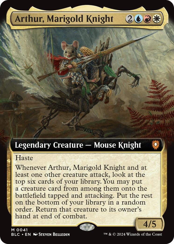 Image for Arthur, Marigold Knight (Extended Art) (41) (Bloomburrow) - Magic: The Gathering