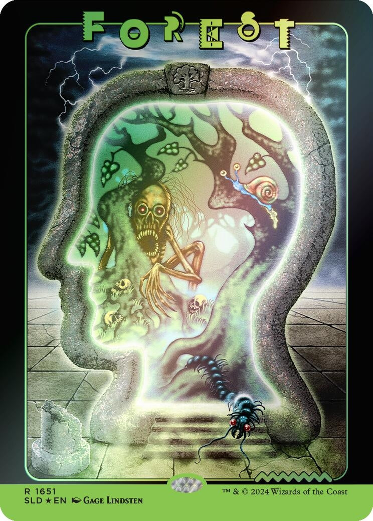 Image for Forest (1651) (Rainbow Foil) (1651) (Secret Lair Drop Series) - Magic: The Gathering