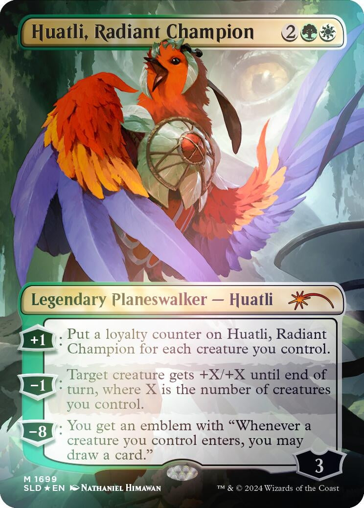 Image for Huatli, Radiant Champion (Rainbow Foil) (1699) (Secret Lair Drop Series) - Magic: The Gathering