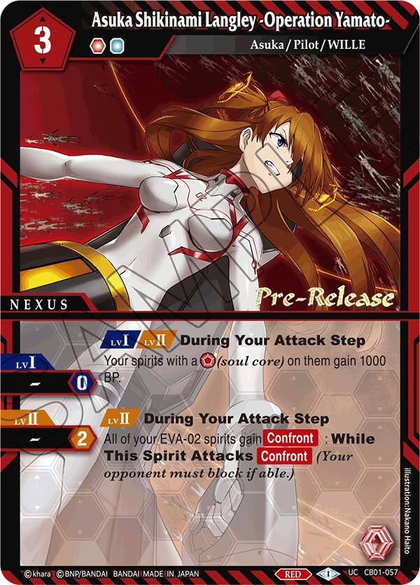 Image for Asuka Shikinami Langley -Operation Yamato- (CB01-057) (Collaboration Booster 01: Halo of Awakening Pre-Release Cards) - Battle Spirits Saga