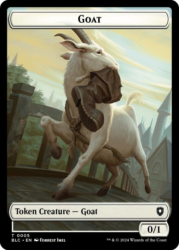 Image for Goat // Wolf (0032) Double-Sided Token (5 // 32) (Bloomburrow) - Magic: The Gathering