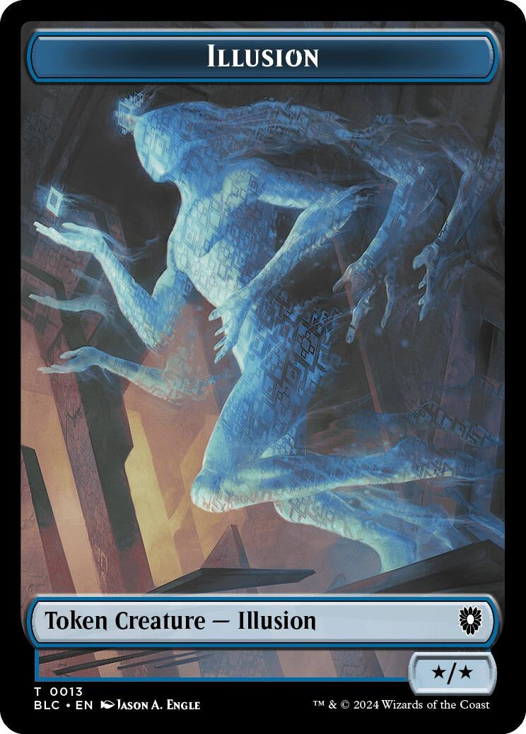 Image for Illusion // Goblin Double-Sided Token (13 // 21) (Bloomburrow) - Magic: The Gathering