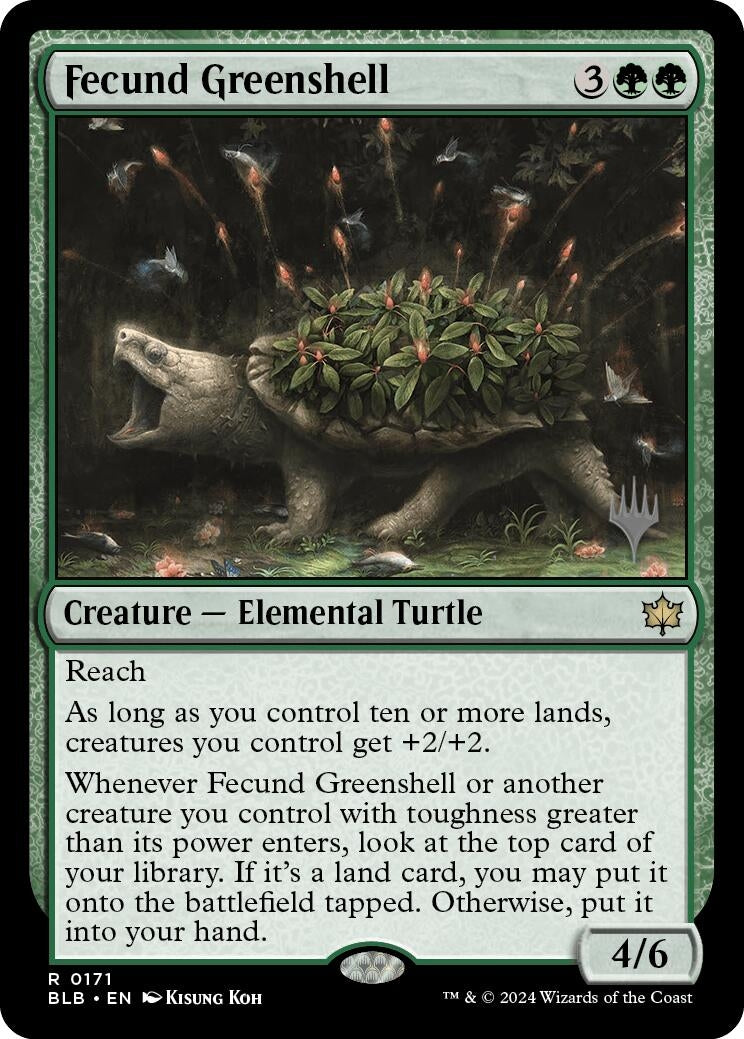 Image for Fecund Greenshell (171) (Bloomburrow) - Magic: The Gathering